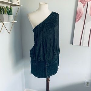 Robert Rodriguez • Gray One Shoulder Top Blouse • Size XS